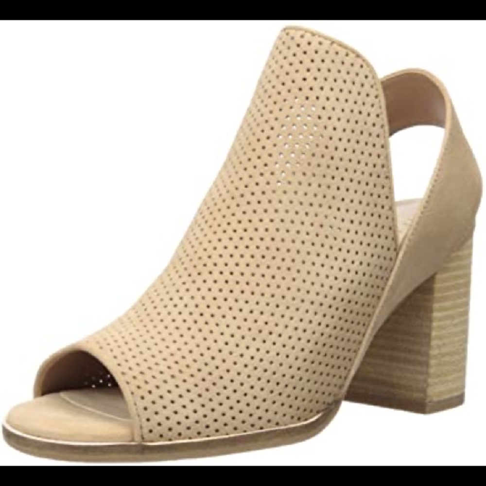 Cole Haan Calista Open Toe Suede Sling Bootie